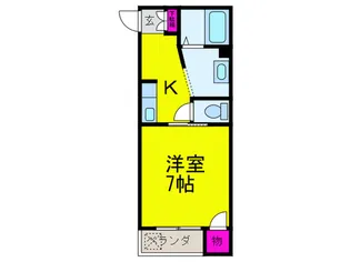 ヴィラ-ジュ中野【2階】の間取り