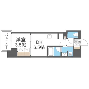 ザ・パークハビオ都島テラス【9階】の間取り
