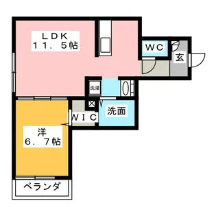 Rise辻堂新町【3階】の間取り