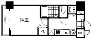 ララプレイス三宮東アスヴェル【8階】の間取り