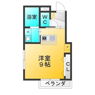 ウィング・YU【2階】の間取り