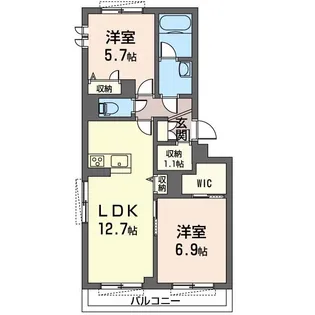 グレイス ソフィア【1階】の間取り