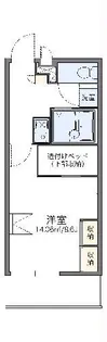 レオパレス辻薬師【2階】の間取り