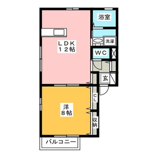 ノイハウス【2階】の間取り