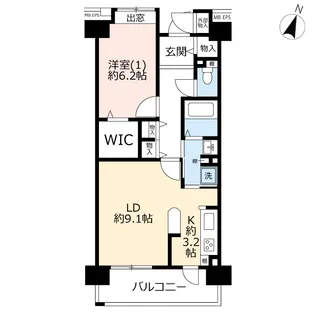 URフレール西経堂【4階】の間取り