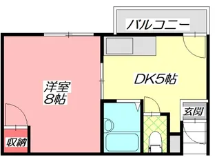 サングリーン有持【3階】の間取り
