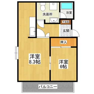 コーポNS【2階】の間取り