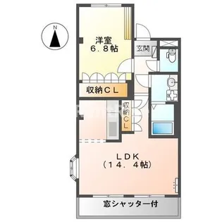 パラシオン【1階】の間取り