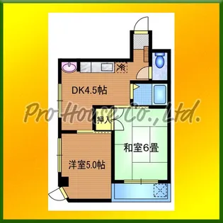 ハイム玉井【2階】の間取り