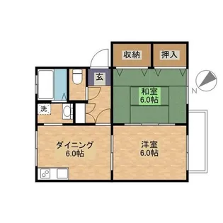 セジュールサンライズ A【2階】の間取り