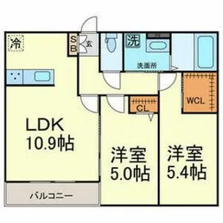SUN LIFE IN 桑名【1階】の間取り