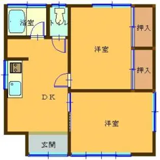 第五コーポマルシン【1階】の間取り