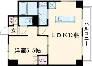 LUANA・AIR・RESIDENCE長町【7階】の間取り