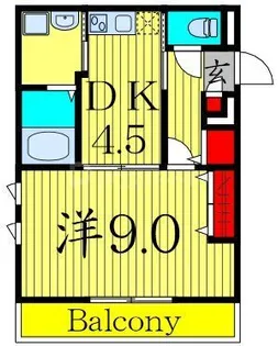 カーサ カッシーノ【4階】の間取り