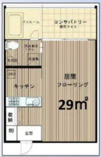 Gardens Flat【3階】の間取り