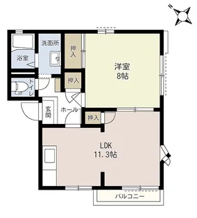 ヴェラハイツ大宮 C棟【2階】の間取り