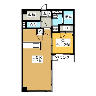 不二マンションC棟【2階】の間取り