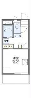 レオパレスアートU【3階】の間取り