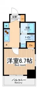 エステムプラザ川崎【15階】の間取り