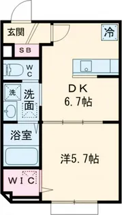 リーブルコート東小岩【1階】の間取り