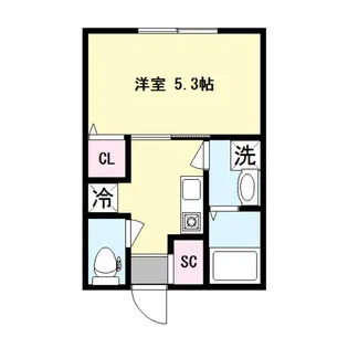 ブラン霞【1階】の間取り