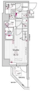 ガーラ横濱関内グランドステージ【6階】の間取り