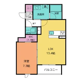 カーサレジオ吹上【2階】の間取り