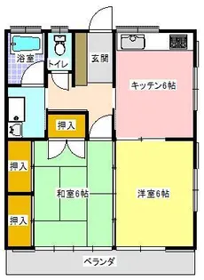 サンキエーム吉永【2階】の間取り