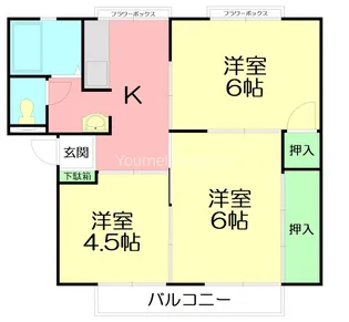 サン・リバティI【2階】の間取り