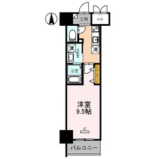 ロージェ泉中央【1階】の間取り