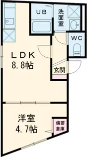 コンフォートわせだ【4階】の間取り