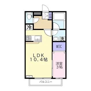 エトワール【1階】の間取り