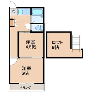 三園コーポ【2階】の間取り