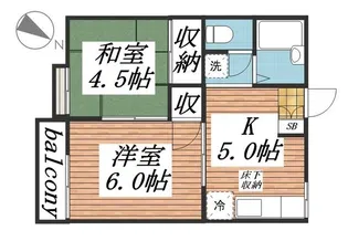 TKコーポラス【1階】の間取り