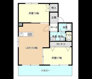サティスフェール【1階】の間取り