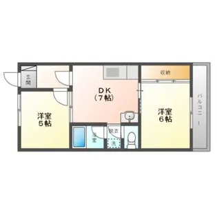 GM藤田町WEST【2階】の間取り