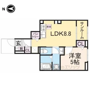 アネモスヒルズ天理2【1階】の間取り