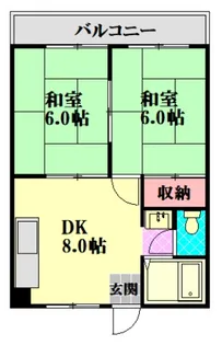 コーポ宮本【2階】の間取り