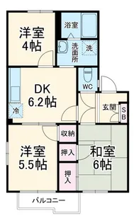 グレースハイツ関口【2階】の間取り