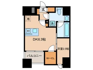 レジデンス文京春日【13階】の間取り
