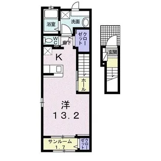 さくらガーデンV【2階】の間取り