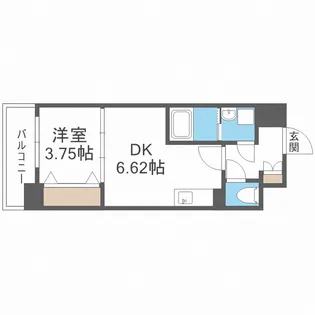 メルベージュ布施【3階】の間取り