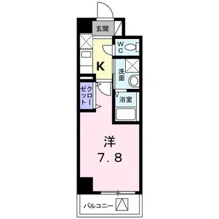 サンリバーアイランド【4階】の間取り