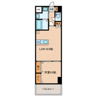 白島城北東亜ビル【11階】の間取り