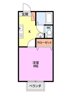 ジュネス【1階】の間取り
