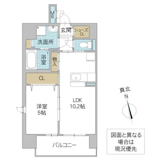 クレアグレイス水戸南町【8階】の間取り