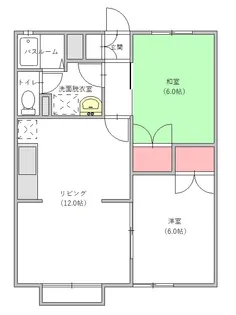 コーポリリーIII【1階】の間取り