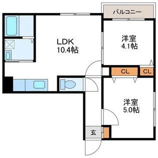 スプレンドール【3階】の間取り