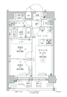 ベルシード墨田【10階】の間取り