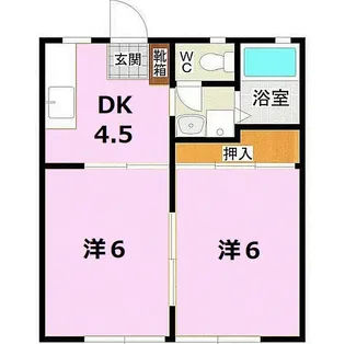 シティハイツAMAGAI【1階】の間取り